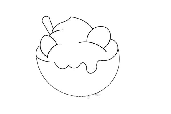 一杯奶昔简笔画画法