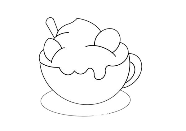 一杯奶昔简笔画画法