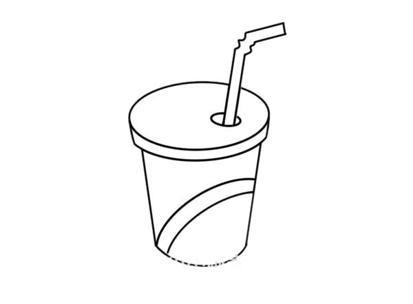 带吸管的可乐简笔画 带吸管的可乐简笔画