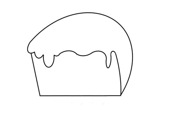 夹心蛋糕简笔画步骤