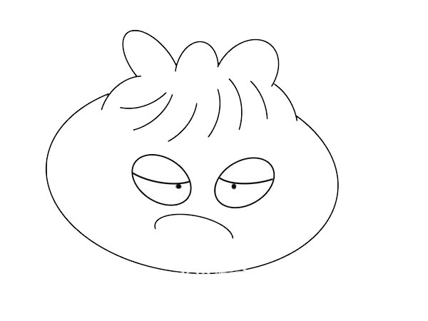 卡通包子简笔画画法