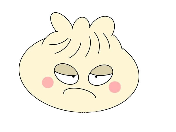 卡通包子简笔画画法