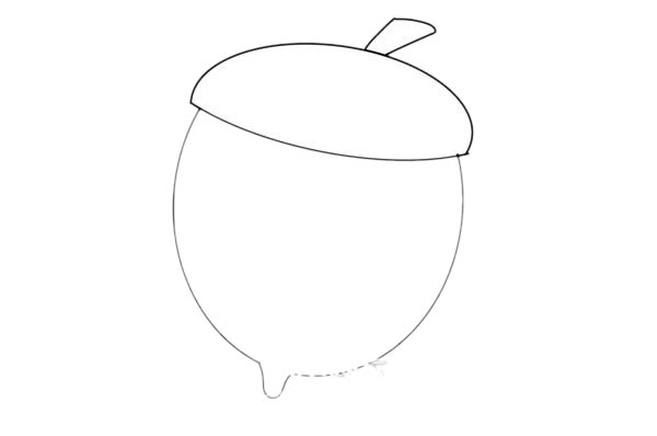 橡果简笔画步骤 橡果简笔画步骤