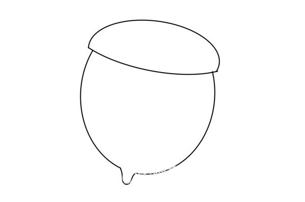 橡果简笔画步骤 橡果简笔画步骤