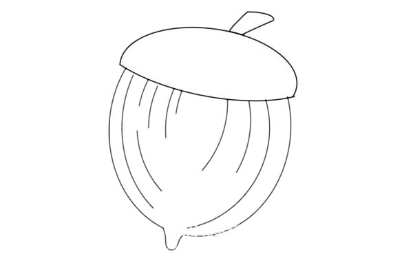 橡果简笔画步骤 橡果简笔画步骤