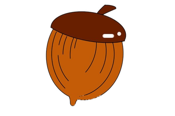 橡果简笔画步骤 橡果简笔画步骤