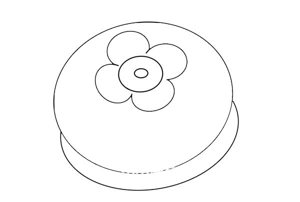 几笔就会的柿饼简笔画