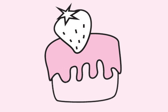 分享几款蛋糕的简笔画 分享几款蛋糕的简笔画