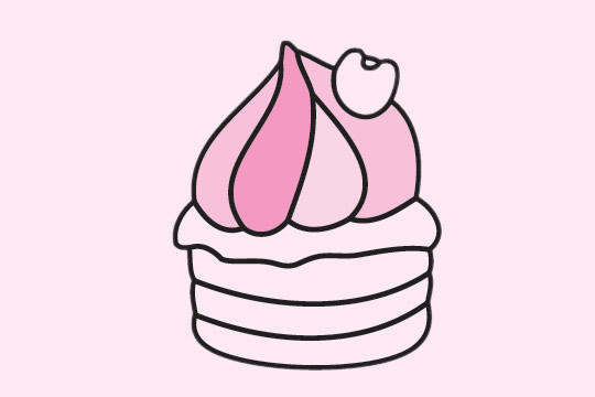 分享几款蛋糕的简笔画 分享几款蛋糕的简笔画