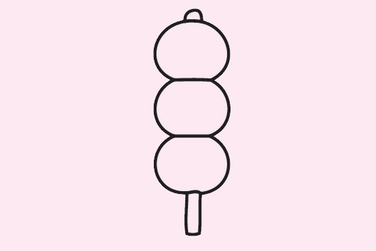 非常简单的糖葫芦简笔画 非常简单的糖葫芦简笔画