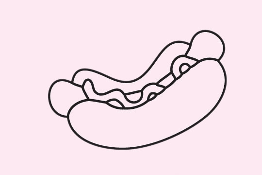 分享几款热狗的简笔画(分享几款热狗的简笔画图片)