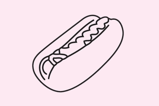 分享几款热狗的简笔画