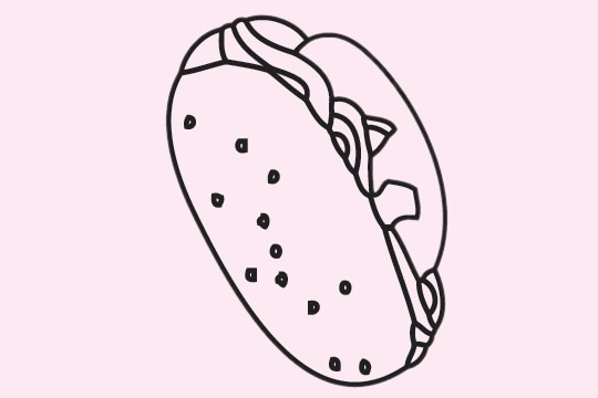 分享几款热狗的简笔画