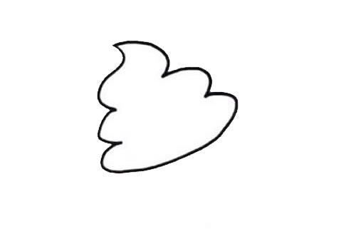 冰激凌甜筒简笔画