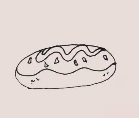 两块面包简笔画