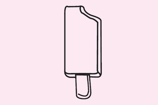 分享几款雪糕冰棒的简笔画