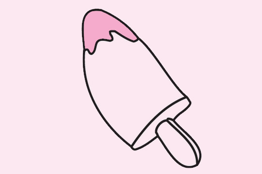 分享几款雪糕冰棒的简笔画