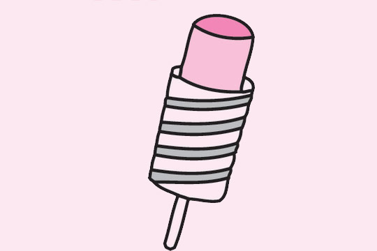 分享几款雪糕冰棒的简笔画