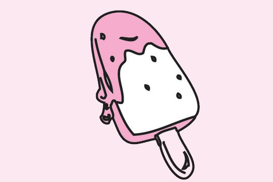 分享几款雪糕冰棒的简笔画