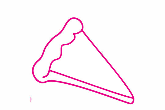 非常简单的披萨简笔画