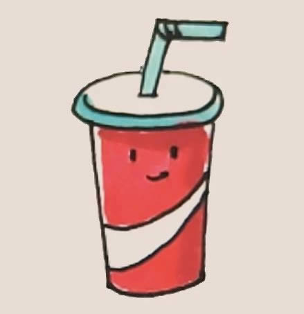 一杯可乐简笔画