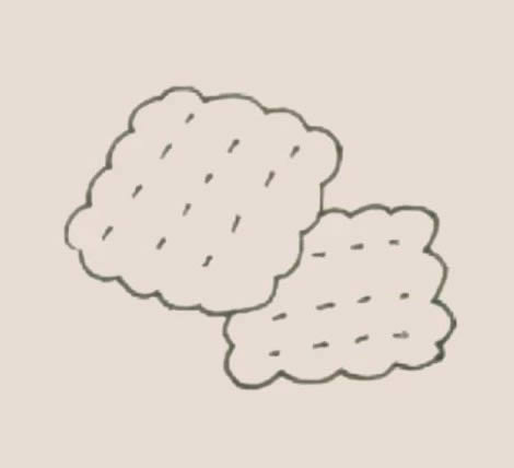 饼干简笔画步骤画法 饼干简笔画步骤画法