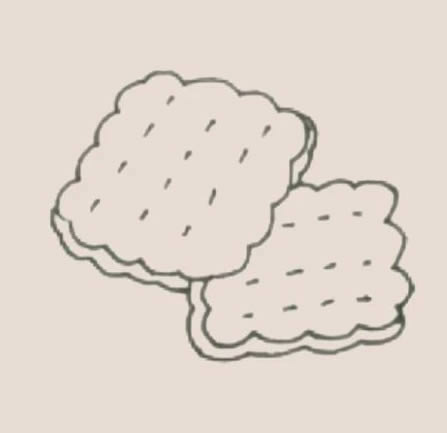 饼干简笔画步骤画法 饼干简笔画步骤画法