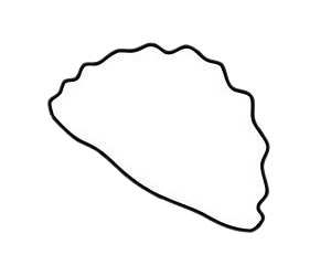 饺子怎么画最简单