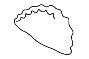 饺子怎么画最简单