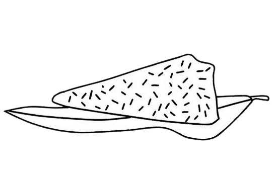 分享几幅粽子的简笔画