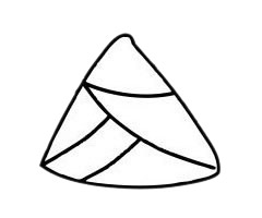 粽子简笔画教程 粽子简笔画教程