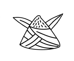 粽子简笔画教程 粽子简笔画教程