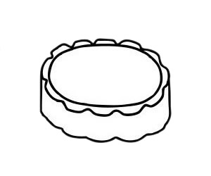 月饼简笔画简单画法 月饼简笔画简单画法
