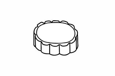 月饼简笔画简单画法 月饼简笔画简单画法