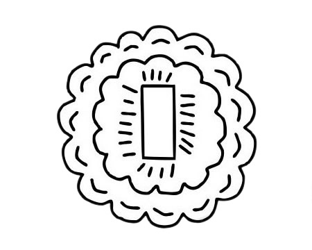 几幅关于月饼的简笔画