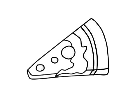 披萨简笔画图片大全