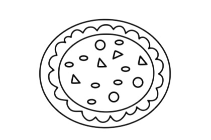 披萨简笔画图片大全