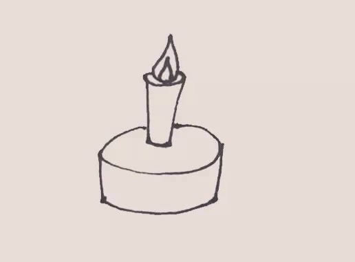 生日蛋糕简笔画步骤