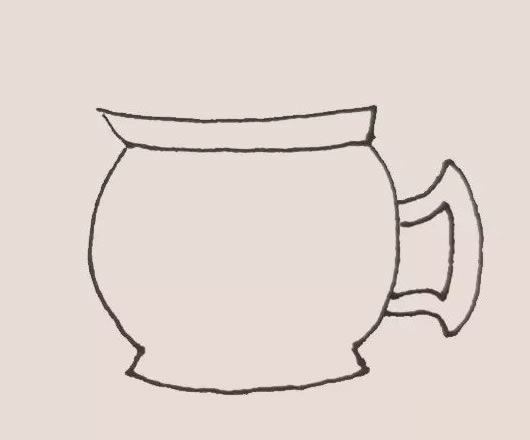 咖啡壶倒一杯咖啡简笔画 咖啡壶倒一杯咖啡简笔画