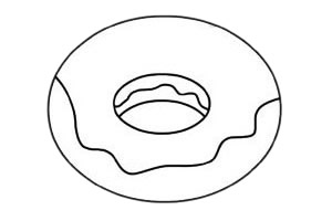 甜甜圈怎么画最简单