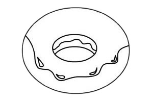 甜甜圈怎么画最简单