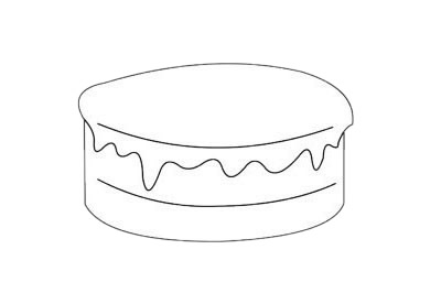 蛋糕简笔画图片大全(蛋糕简笔画图片大全手绘)