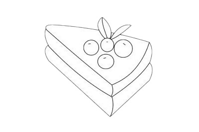 蛋糕简笔画图片大全