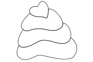 小蛋糕怎么画最简单