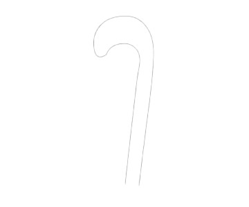 拐杖棒棒糖简笔画 拐杖棒棒糖简笔画