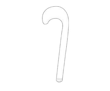 拐杖棒棒糖简笔画 拐杖棒棒糖简笔画