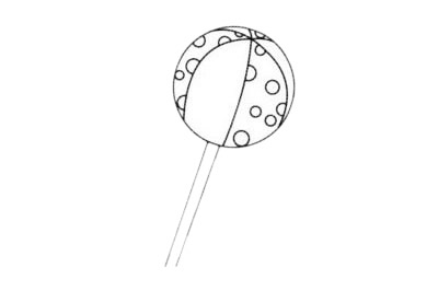 不同造型的棒棒糖简笔画