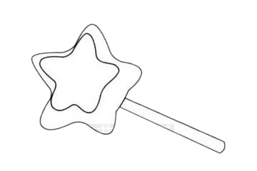 不同造型的棒棒糖简笔画