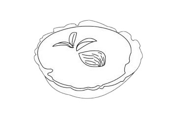 蛋挞简笔画图片大全(蛋挞简笔画可爱卡通)