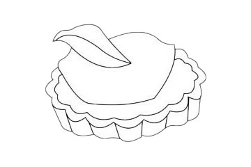 蛋挞简笔画图片大全